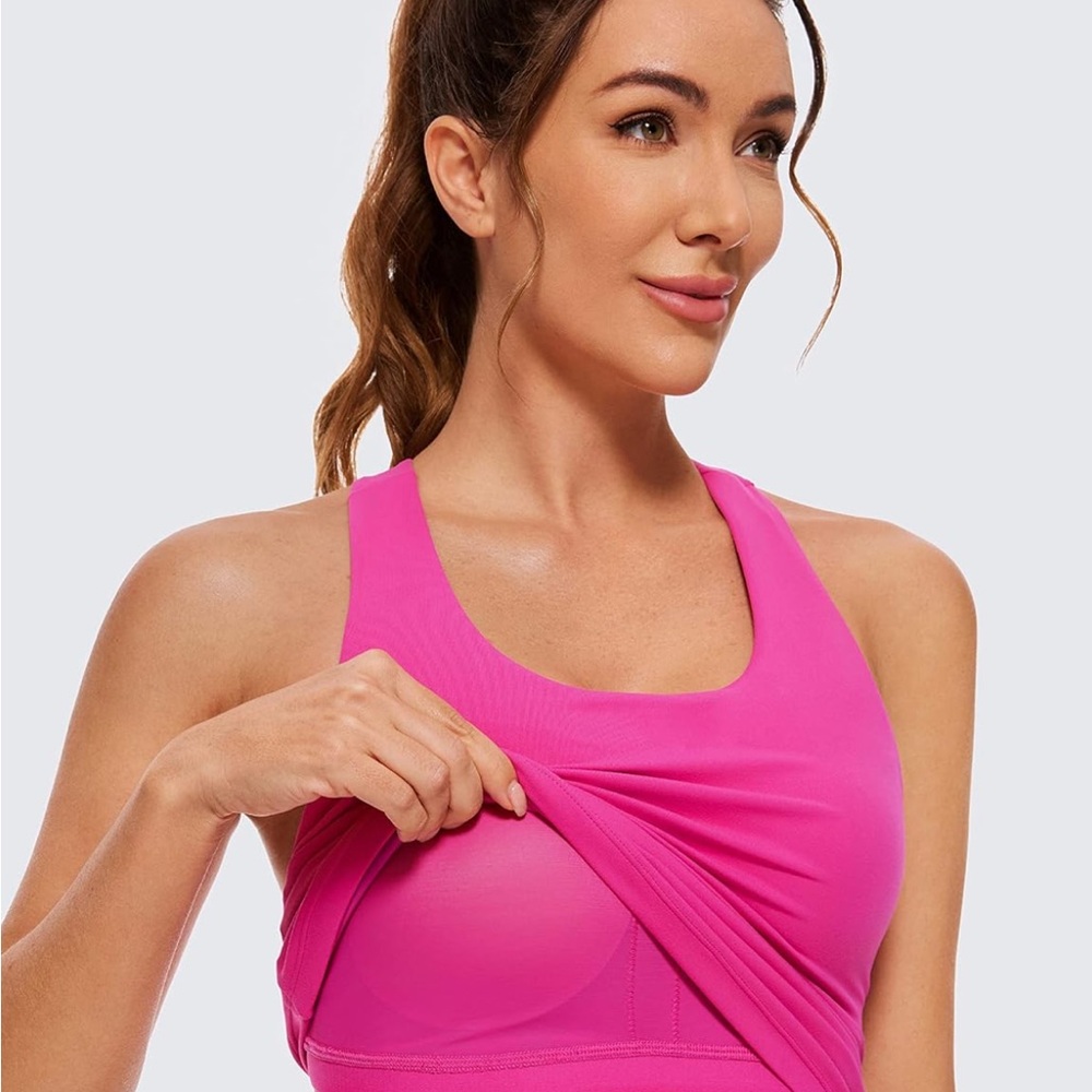 CRZ YOGA Butterluxe Built in Bra workout Tank- - Picture 2 of 6